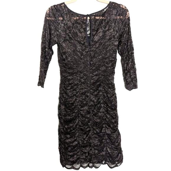 Eliza J Royal Collection Purple Lace Bodycon Sheath Style Cocktail Dress Size 2 - Picture 4 of 6